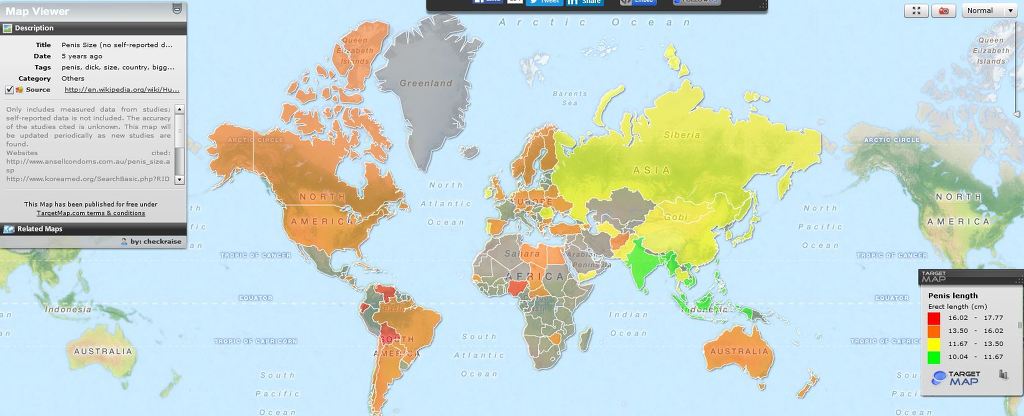 [19금?] 심심해서 찾아본 세계 평균 남성 성기 사이즈와 여성 평균 가슴사이즈 | 인스티즈
