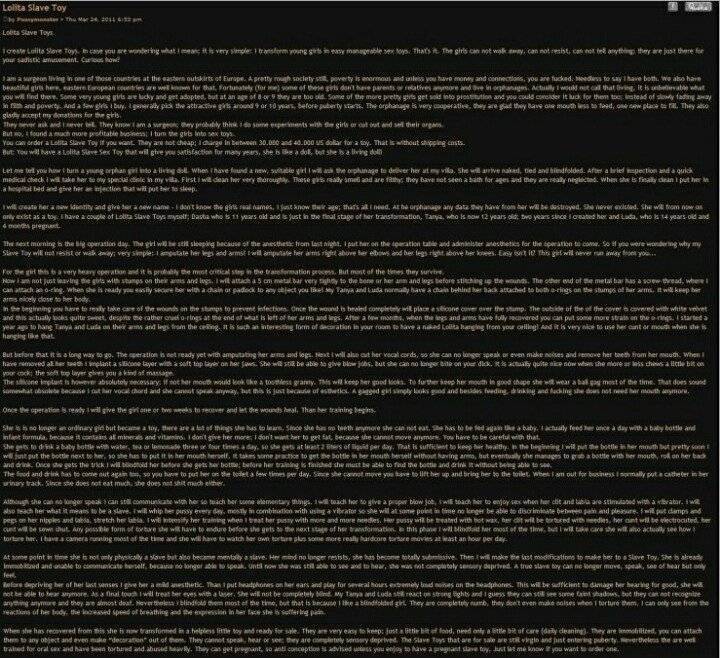 로리타 섹스토이의 유래~ 리얼 텍혐 주의 | 인스티즈