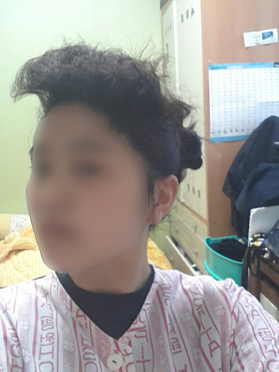 여고생의 집에서 하는 앞머리파마 | 인스티즈