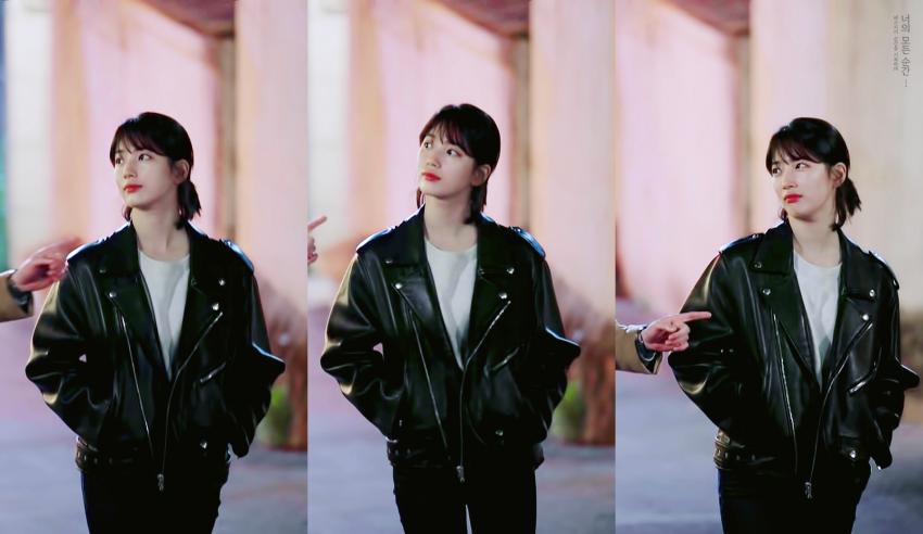 수지 라이더자켓 핏 ㅎㄷㄷ | 인스티즈