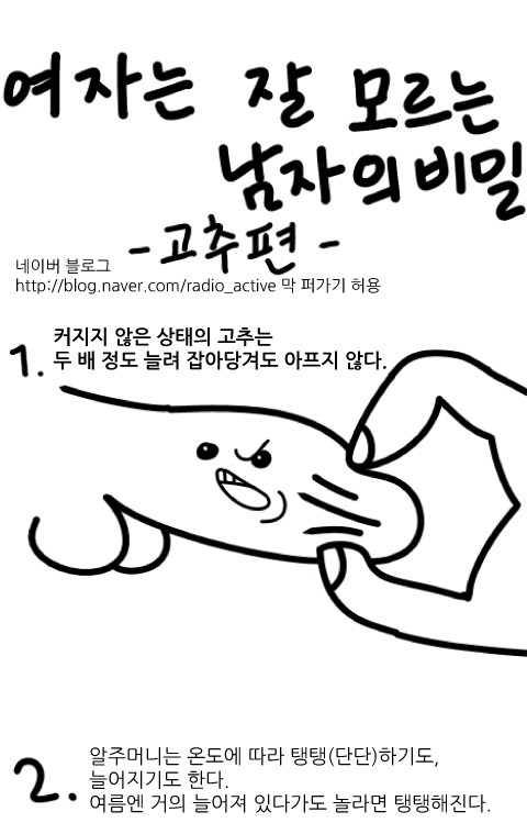 여자는 잘 모르는 남자의 비밀(고추편) | 인스티즈