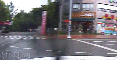 무슨 상황인지 감도 안잡히는 블랙박스 영상.gif | 인스티즈