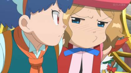 [포켓몬스터] 고자 지우를 좋아하는 티를 내는 세레나 .gif | 인스티즈