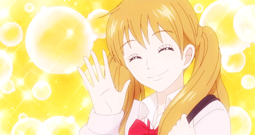 애니메이션 속 여캐들의 미소.gif | 인스티즈