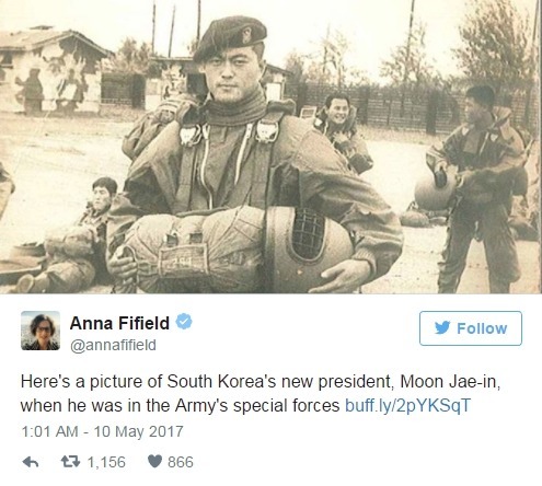 문재인 대통령 사진에 대한 해외 트위터리안들의 반응 | 인스티즈