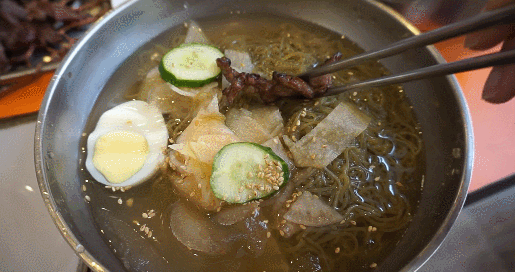 시원하고 상큼한 물냉면 움짤 gif | 인스티즈