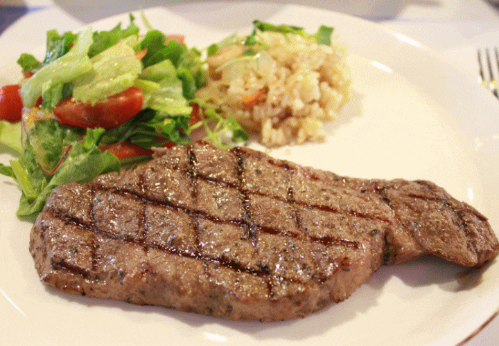 고기더쿠! 목살 스테이크 샐러드 gifjpg | 인스티즈