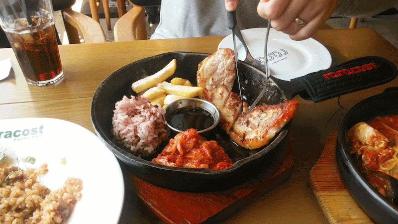 고기더쿠! 쫄깃담백한 삼겹살 스테이크 gifjpg | 인스티즈