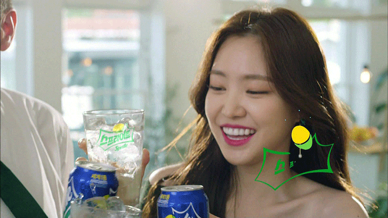 스프라이트 광고 손나은.gif | 인스티즈