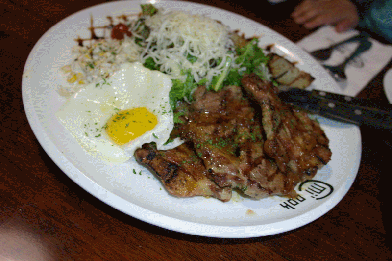 고기더쿠! 목살 스테이크 샐러드 gifjpg | 인스티즈