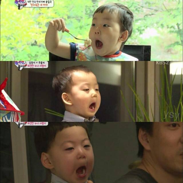 [슈돌] 삼둥이 이렇게 입모양 하는이유 (feat. 사둥이설) | 인스티즈