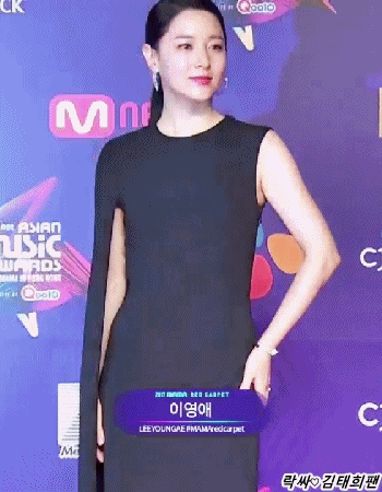 오늘자 이영애(2017 MAMA 레드카펫).gif | 인스티즈