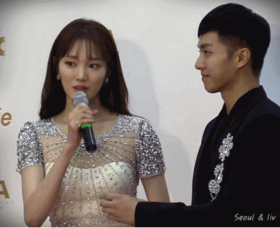 골든디스크 시상식 이성경&이승기 gif | 인스티즈