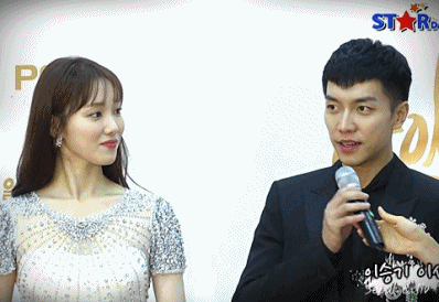 골든디스크 시상식 이성경&이승기 gif | 인스티즈