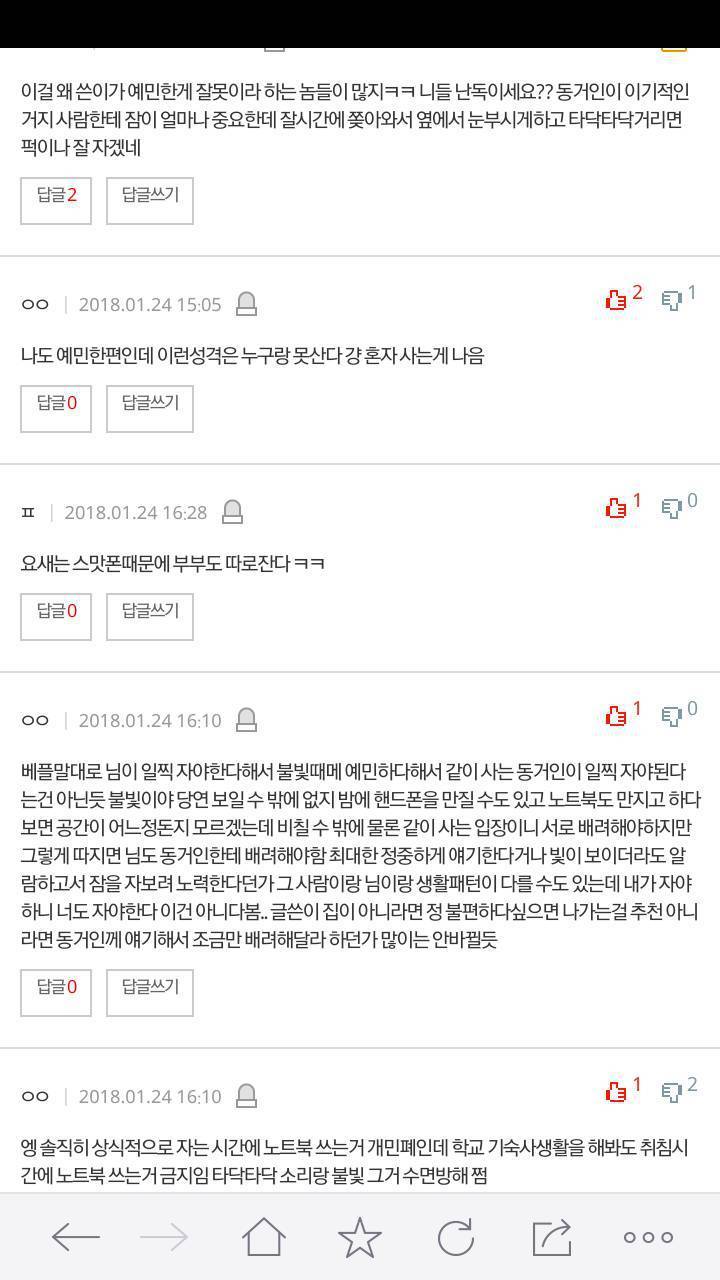 상습적으로 수면 방해하는 동거인 | 인스티즈