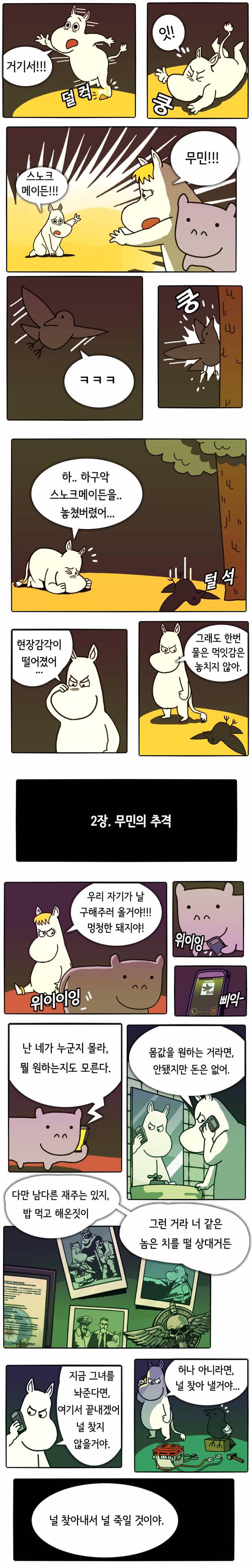 누구든 무민을 건드리면 하마 할아버지가 와도 주옥되는거야 | 인스티즈