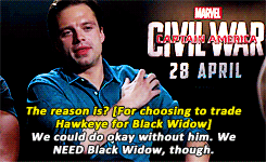 블랙위도우를 너무너무 좋아하는 윈터솔져 ㅁ_ㅂ | 인스티즈