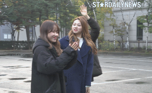 ioi) 유정이 생일빵 때리는 미나랑 도연이 | 인스티즈