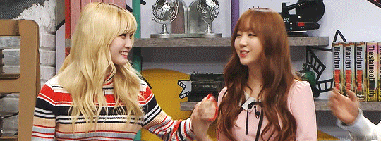 족발자매 트와이스 모모 x 러블리즈 케이.gif | 인스티즈