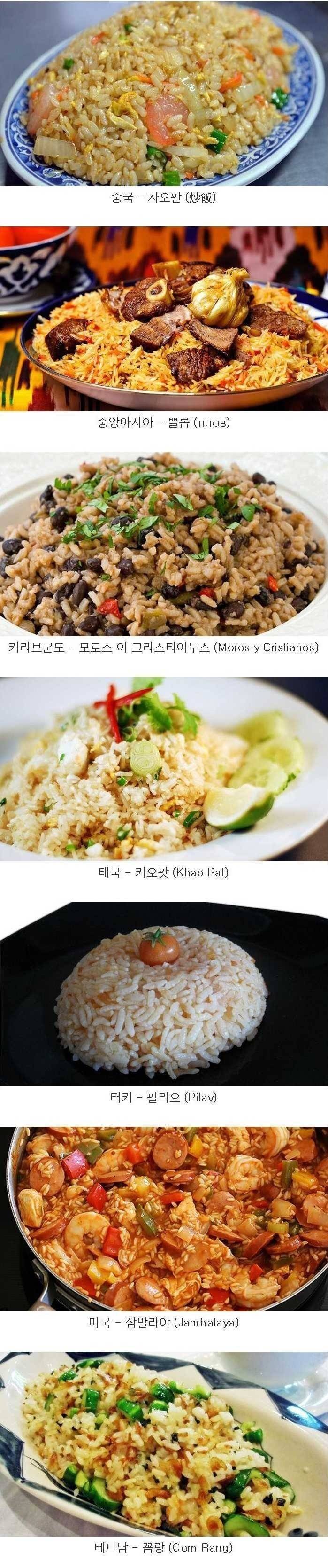 각 나라별 볶음밥 | 인스티즈