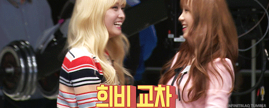 족발자매 트와이스 모모 x 러블리즈 케이.gif | 인스티즈