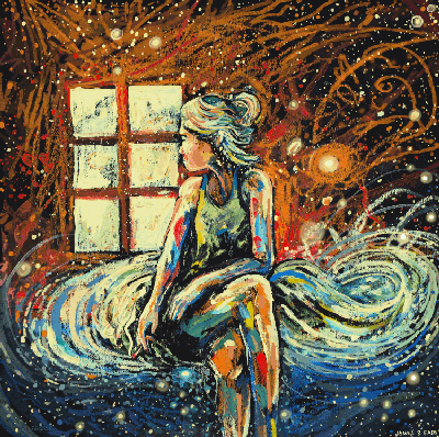 반고흐의 작품이 떠오르는 몽환적인 일러스트 | 인스티즈