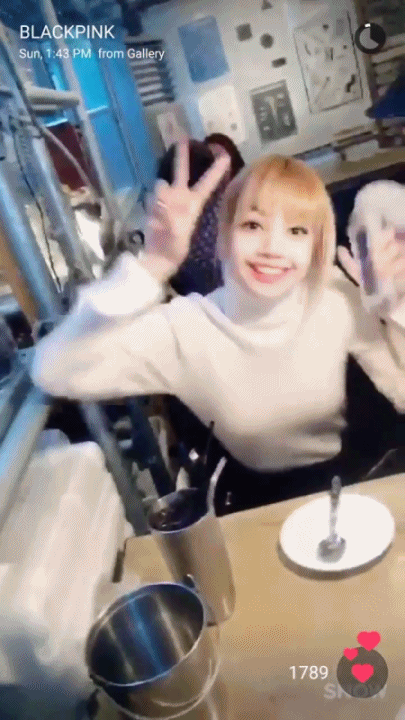 오늘자 블랙핑크 스노우.gif | 인스티즈