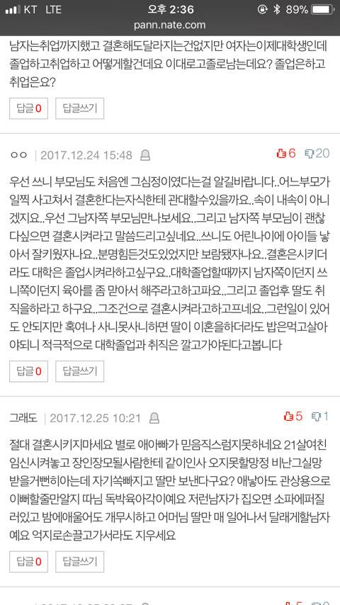 이른 임신을 겪은 사람들 각자의 선택에 대한 반응 | 인스티즈