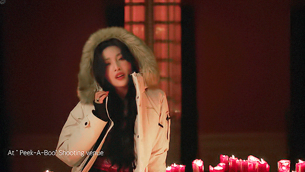 콜롬비아 패딩 모델이 된 레드벨벳.gif | 인스티즈