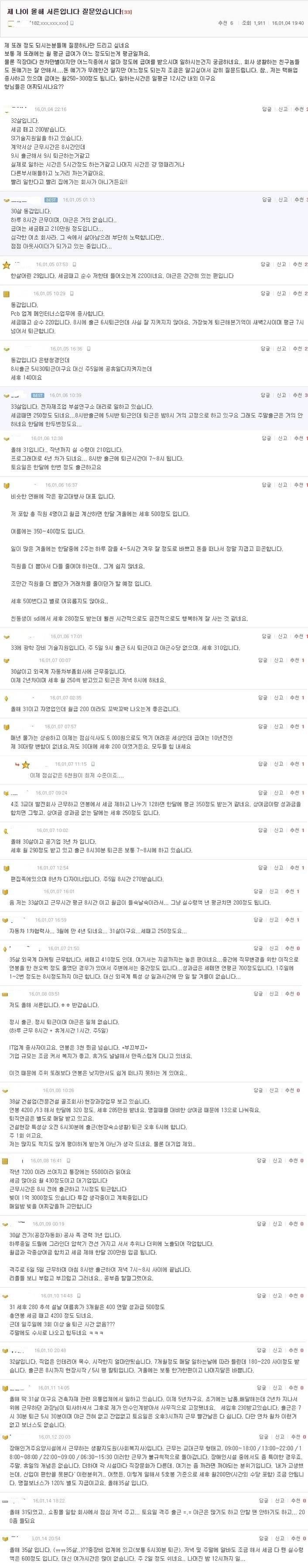 현실적인 우리나라 30대 월급...jpg | 인스티즈