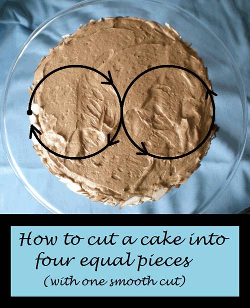 쉽게 케이크를 정확하게 4등분 하는 방법 | 인스티즈