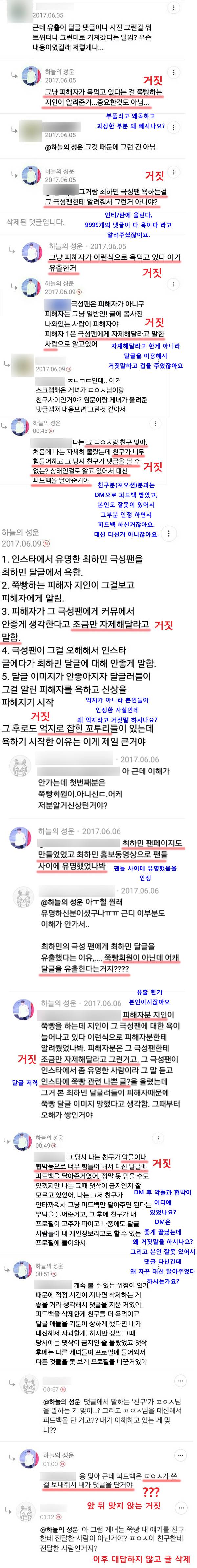 참다 참다 쓰는 최하민 달글 사건의 진실 | 인스티즈
