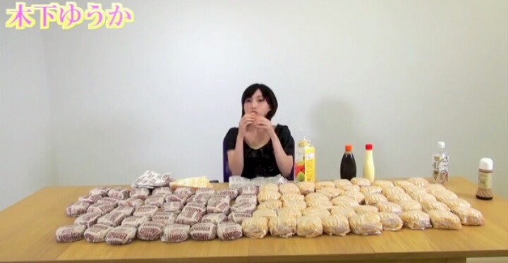 일본 푸드파이터 햄버거 100개 도전 | 인스티즈