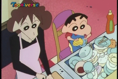 [짱구] 말썽만 부리는게 아니라 엄마를 도와 집안일 하는 짱구 | 인스티즈