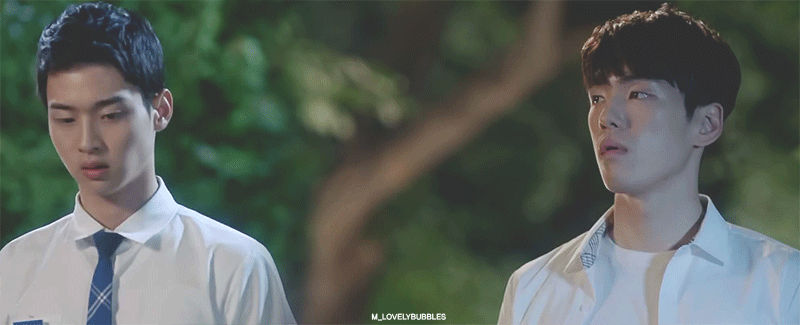 [학교2017] 팔 잡아끌고 가니까 놓으라는 박력여주와 금세 쭈굴해지는 츤데레 고딩.jpgif | 인스티즈