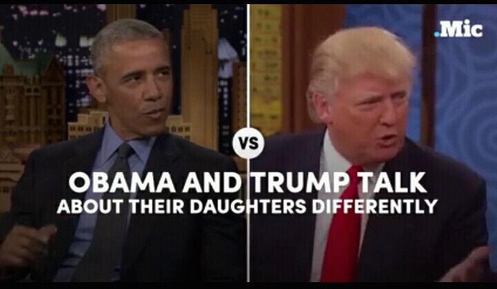오바마 와 트럼프가 자신의 딸을 대하는 태도 | 인스티즈