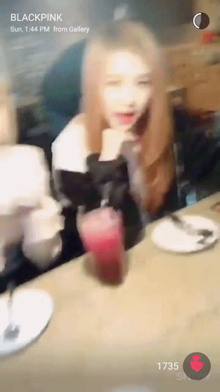 오늘자 블랙핑크 스노우.gif | 인스티즈