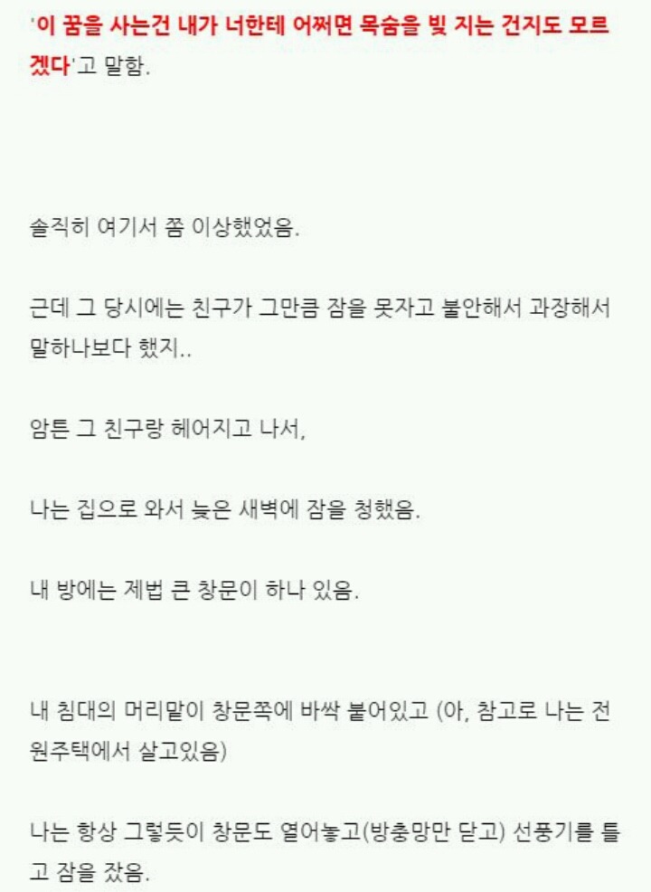 꿈을 함부로 사면 안되는 이유 | 인스티즈