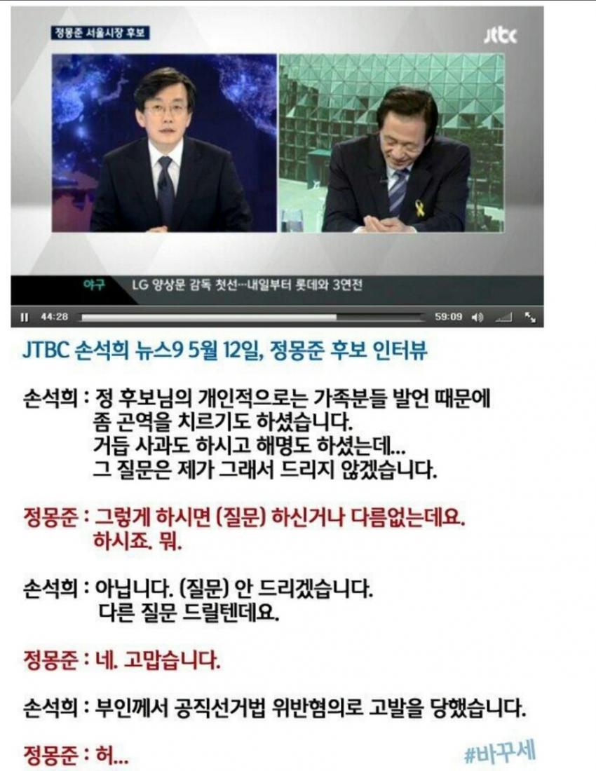JTBC 손석희 인터뷰 레전드 ㅋㅋㅋㅋㅋㅋㅋㅋㅋㅋㅋㅋㅋㅋㅋ | 인스티즈