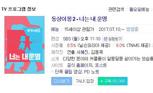 중장년층 노려서 잘나가고 있는 SBS예능 | 인스티즈