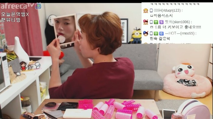 BJ 입짧은햇님이 먹방만 해야되는 이유 (feat.셀프 파마) | 인스티즈