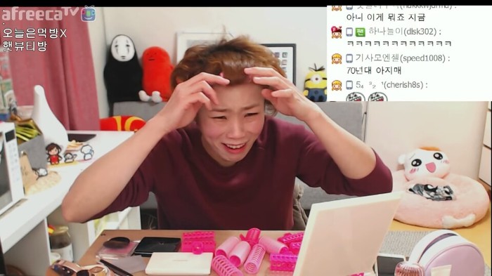 BJ 입짧은햇님이 먹방만 해야되는 이유 (feat.셀프 파마) | 인스티즈