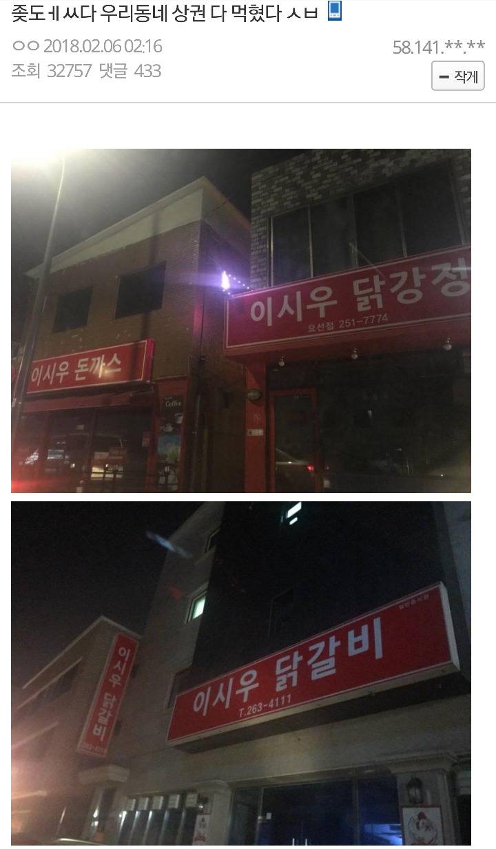 됐다 우리동네 상권 다먹혔다ㅅㅂ | 인스티즈