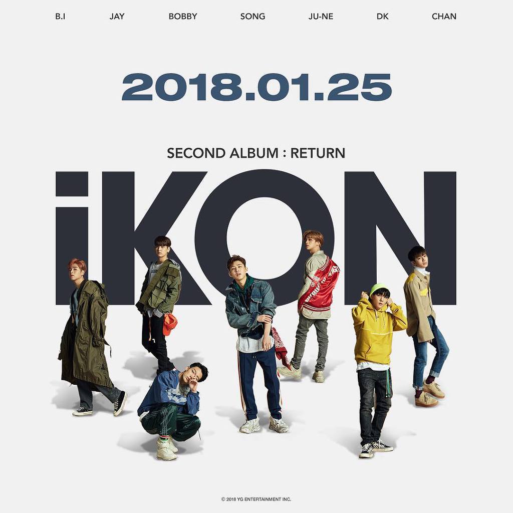 YG 소속 아이콘(iKON) 1월 25일 컴백 | 인스티즈
