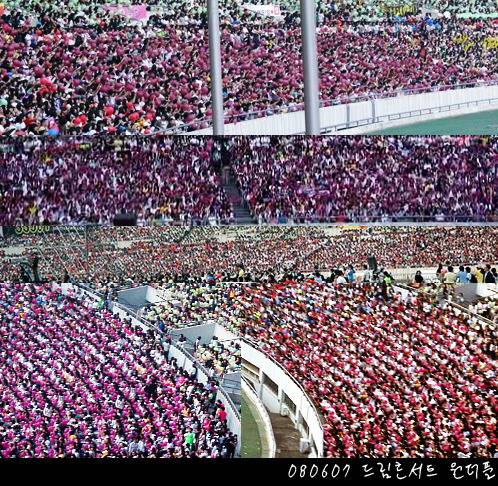 드림콘서트 걸그룹 팬들의 팬석 모습 | 인스티즈