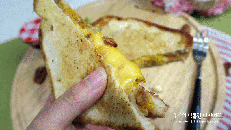 아침에! 고소한 치즈토스트 gifjpg | 인스티즈