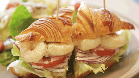 간단하게 브런치! 고소한 크라와상 샌드위치 gifjpg | 인스티즈