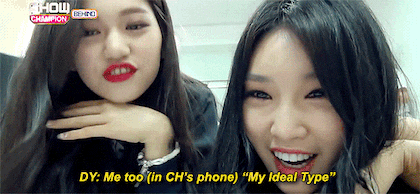 서로를 이상형으로 꼽는 두 멤버 jpgif (아이오아이) | 인스티즈