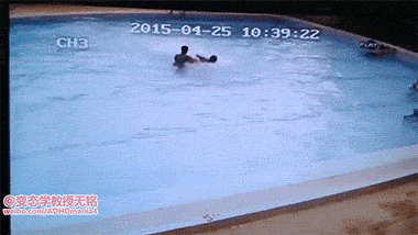 당신이 수영장에 있을 때 지진이 일어난다면....gif | 인스티즈