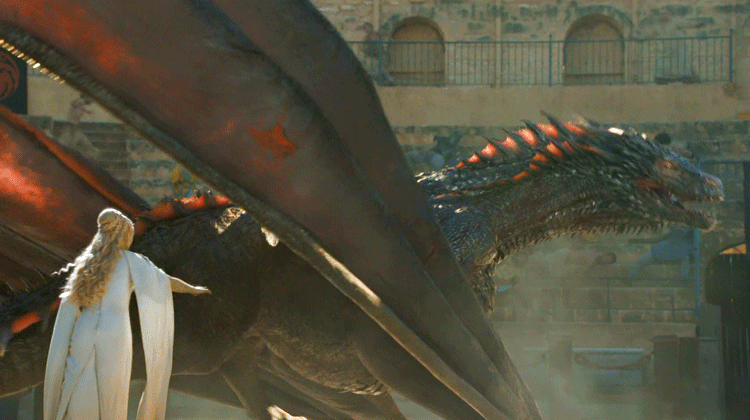 왕좌의 게임 드래곤라이더가 된 대너리스1 .gif | 인스티즈